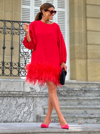 Federkleid Marcia Rot