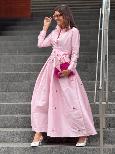 Dress Juliette Embroidery Pink