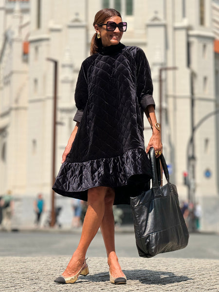 Kleid Sarah Schwarz Velvet