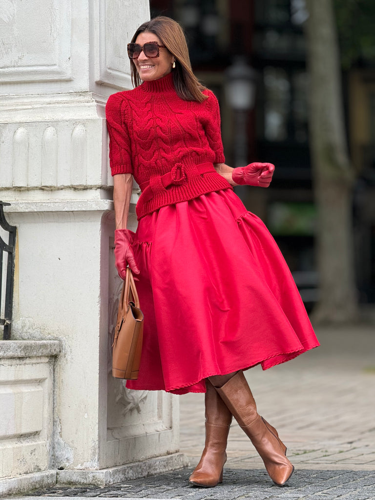 Skirt Myrthe Red – Marielle Stokkelaar