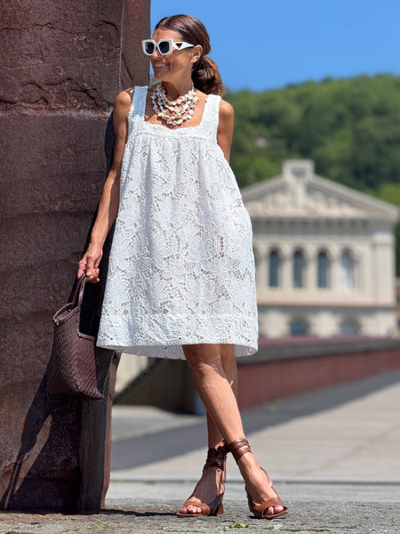 Vestido Lucretia encaje blanco
