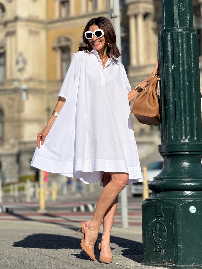 Dress Laetitia White – Marielle Stokkelaar