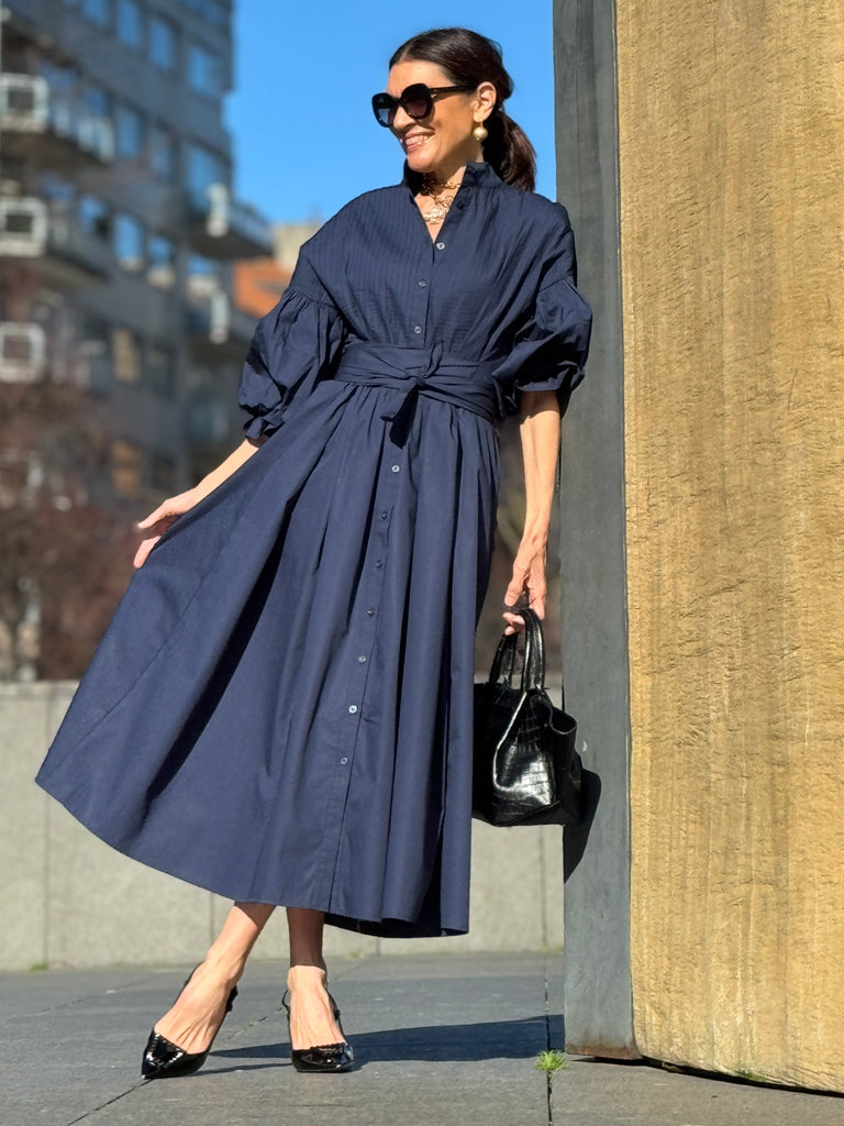 Dress Phoebe Navy – Marielle Stokkelaar