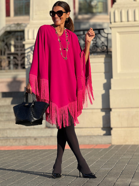 Kleid Nina Fringe Pink
