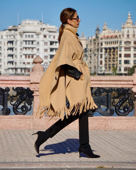 Cape-Mantel Ornella Beige
