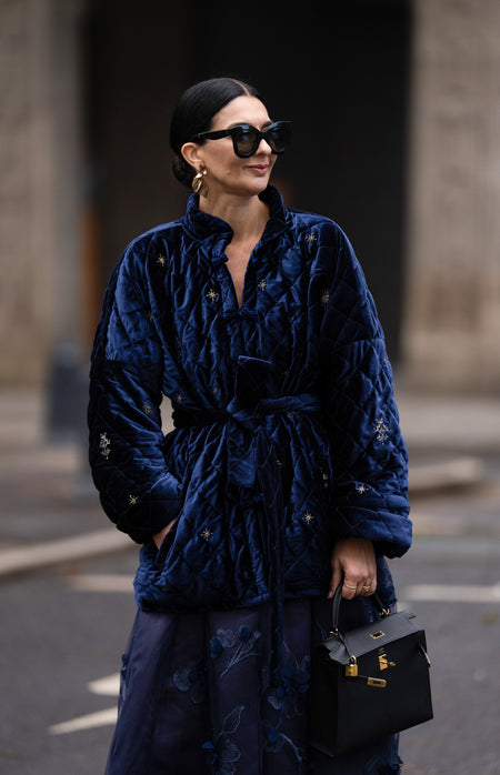 Jacket Lucienne Velvet Navy