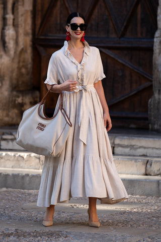 Dress Igone Linen Beige