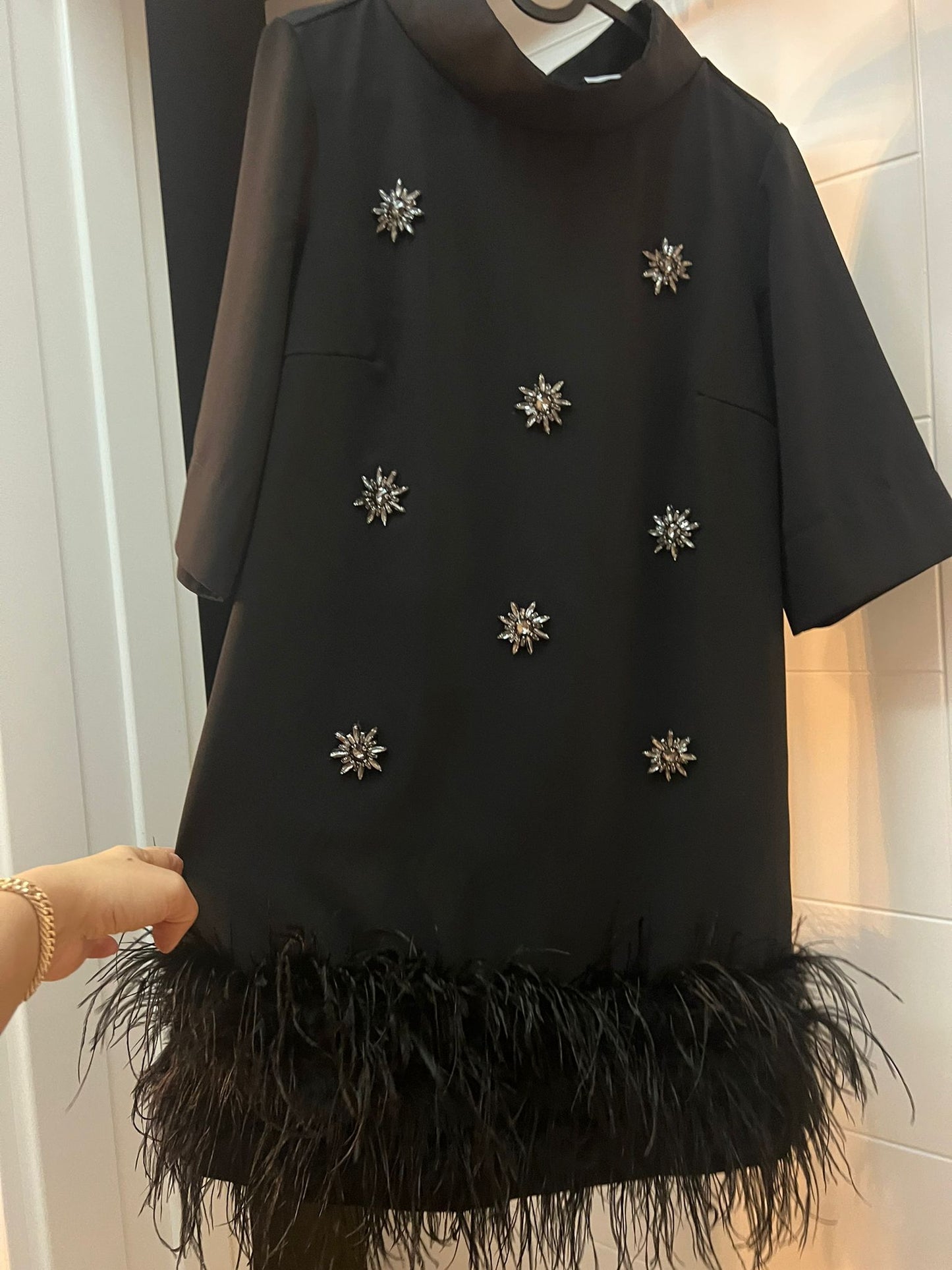 Dress Igone feathers