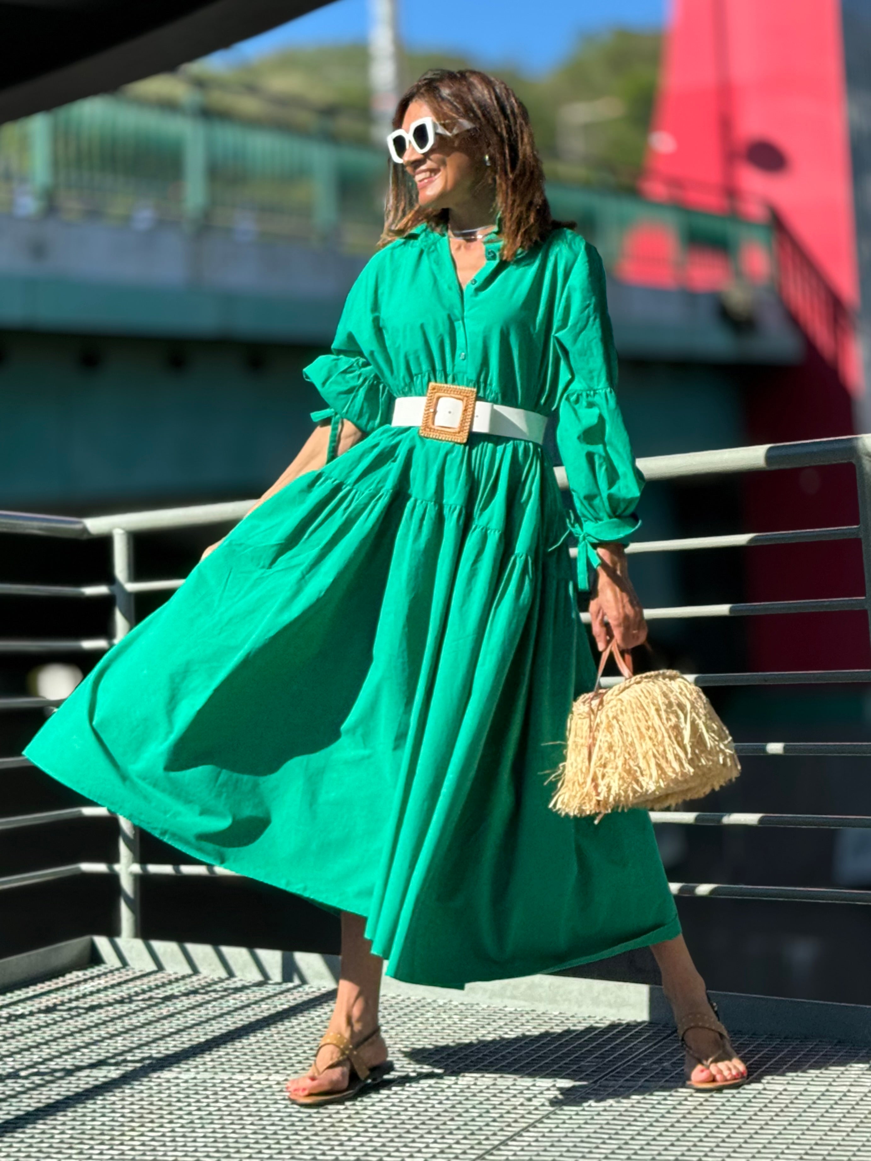 Dress Charlotte Green Marielle Stokkelaar Dress Charlotte Green Marielle Stokkelaar