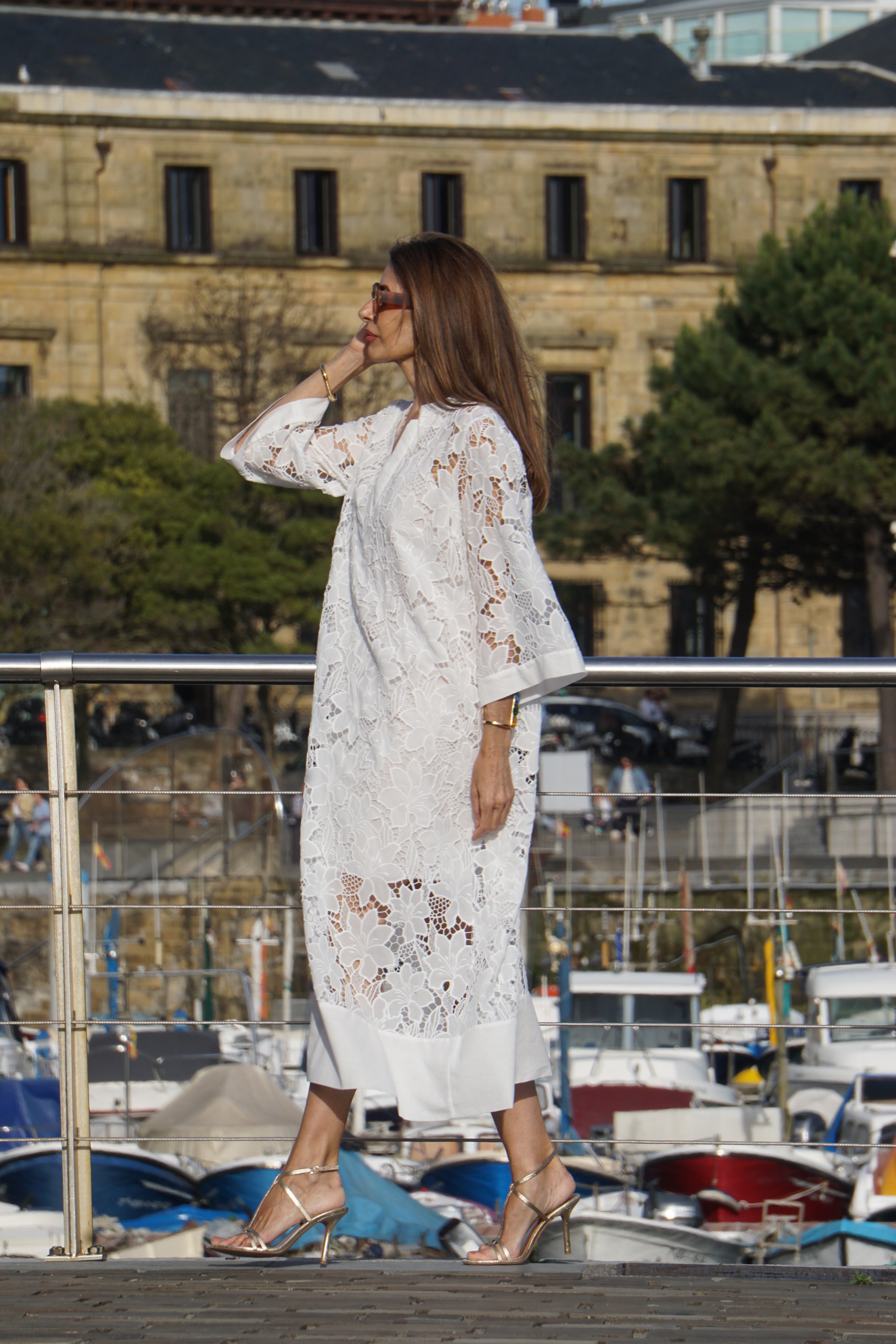 white lace dress sale Flowy White Maxi Dress - Crochet Lace Dress - Lace Maxi Dress