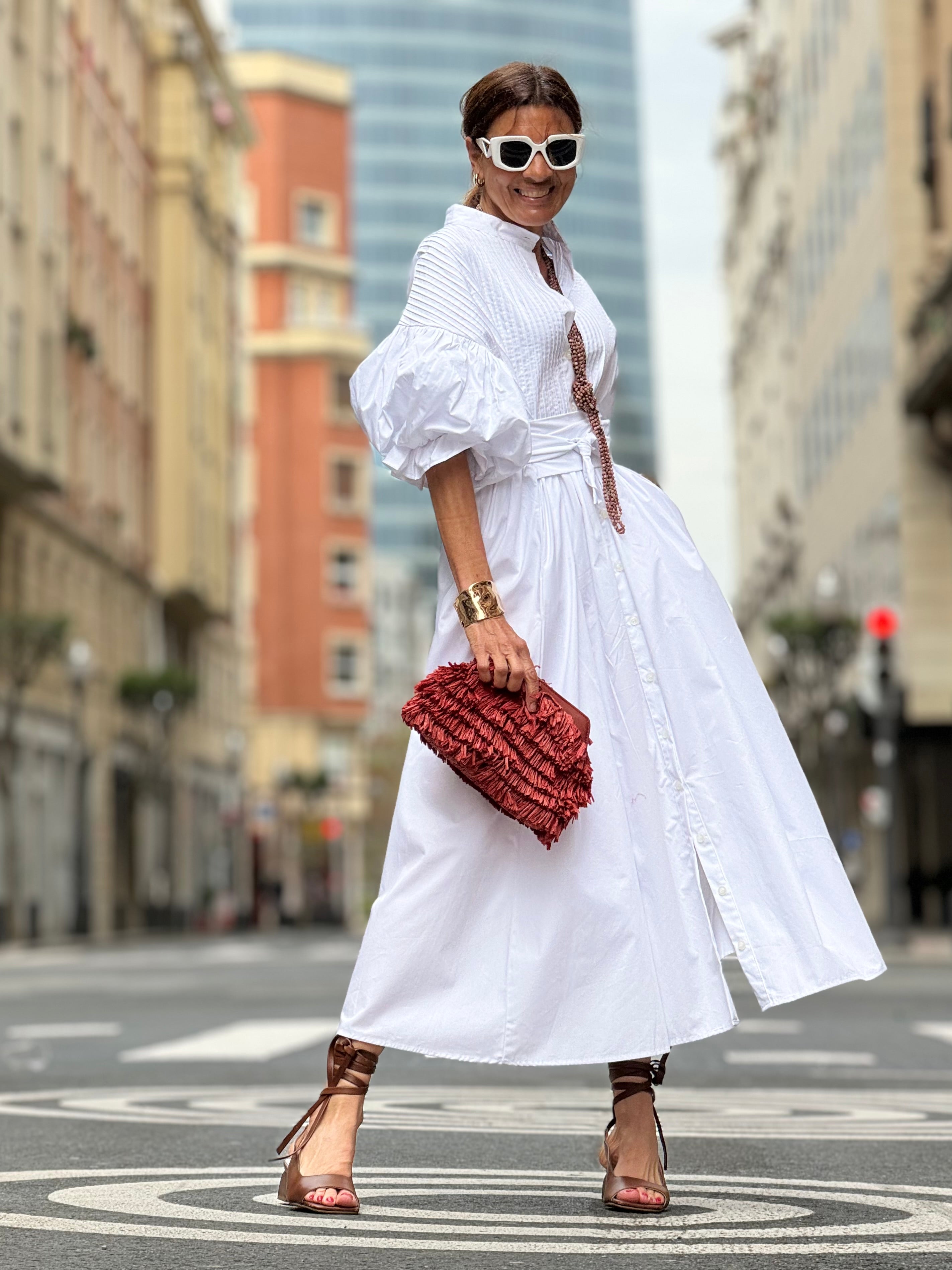 Dress Phoebe White – Marielle Stokkelaar Dress Phoebe White – Marielle Stokkelaar