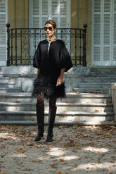 Feather Dress Marcia Black