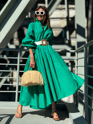 Dress Charlotte Green Marielle Stokkelaar Dress Charlotte Green Marielle Stokkelaar