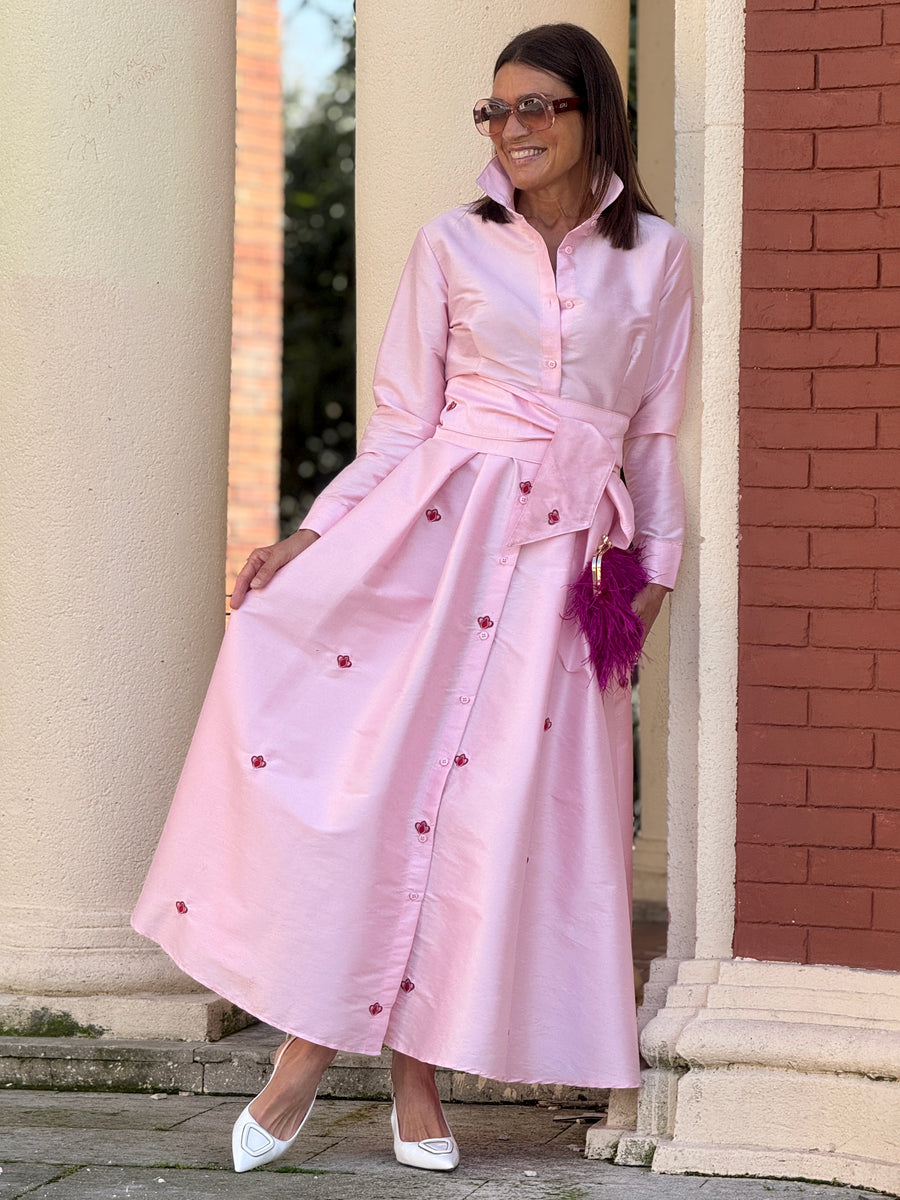 Dress Juliette Embroidery Pink