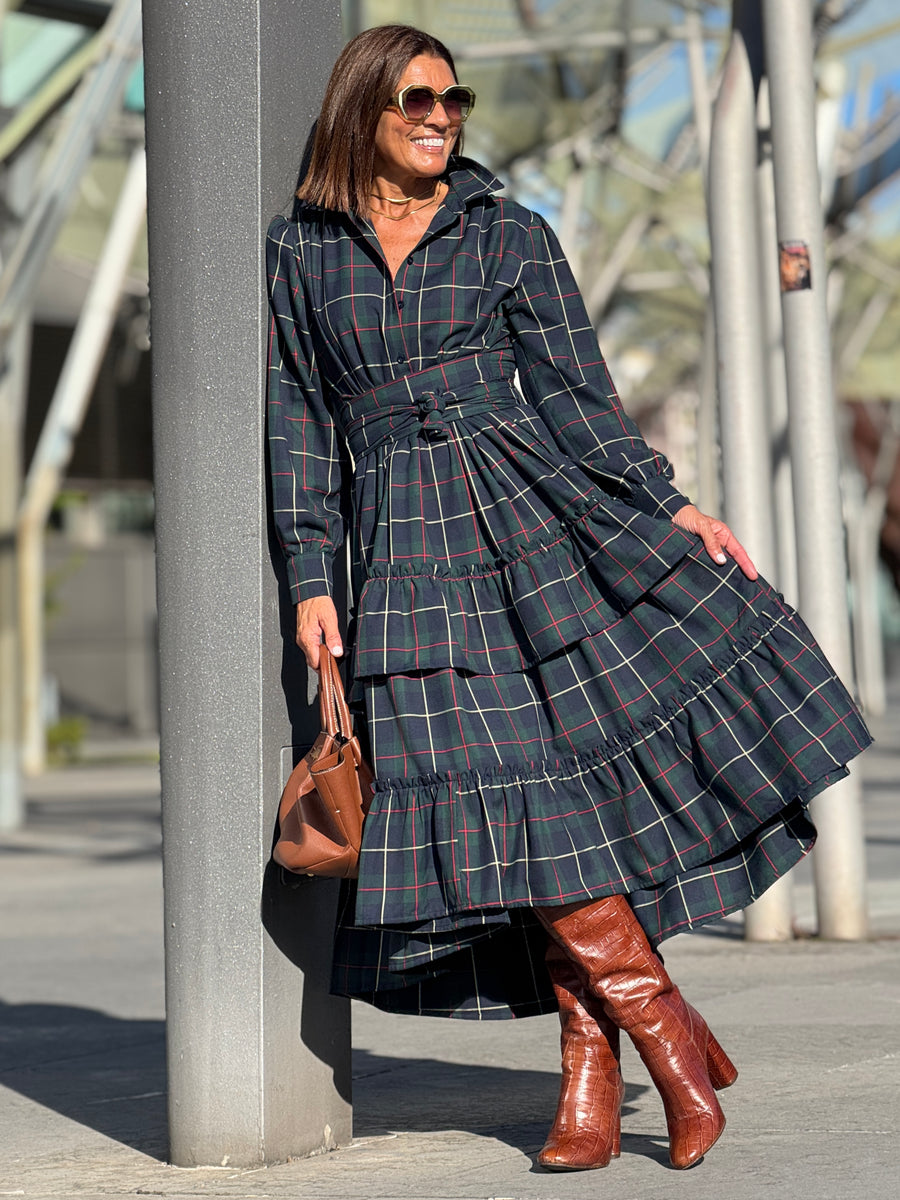 Abito Fabienne Check Navy