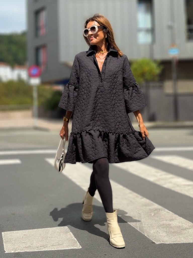 Dress Florentine Bubble Black Marielle Stokkelaar Dress Florentine Bubble Black Marielle Stokkelaar