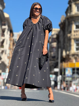 Abito Mathilda Embroidery Black