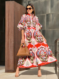 Kleid Phoebe Print Red