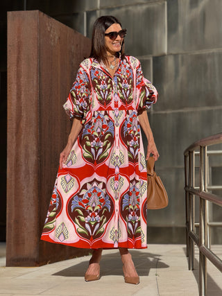 Dress Phoebe Print Red