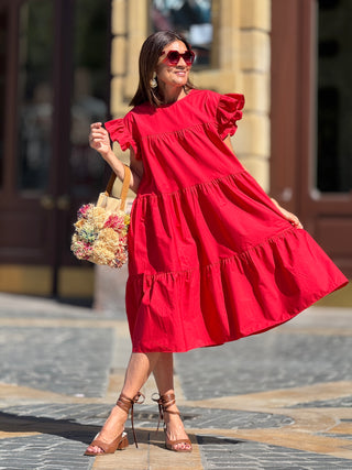 Dress Caro red