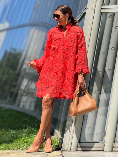 Dress Florence Lace Red