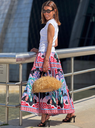 Rock Alessia Print Schwarz