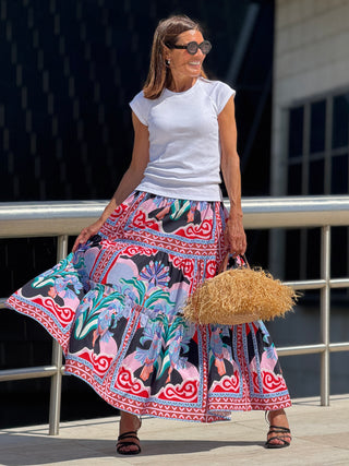 Rock Alessia Print Schwarz
