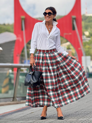 Skirt Helena Check Red