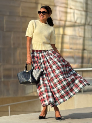 Skirt Helena Check Red