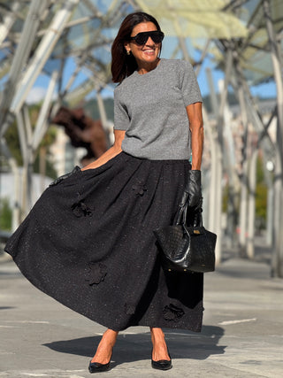 Skirt Beau Tweed Black