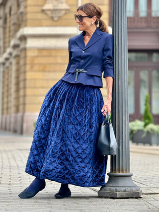 Skirt Zoe Quilted Navy