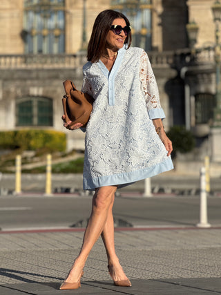 Dress Irene Lace Light Blue