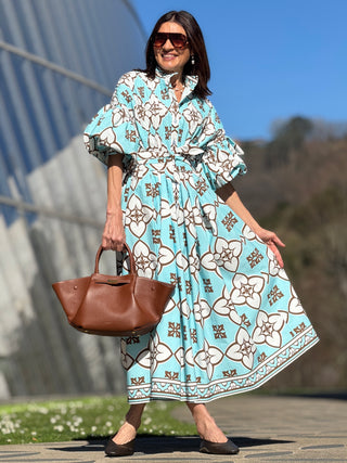Dress Phoebe Print Light Blue