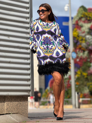 Kleid Marcia Print Black