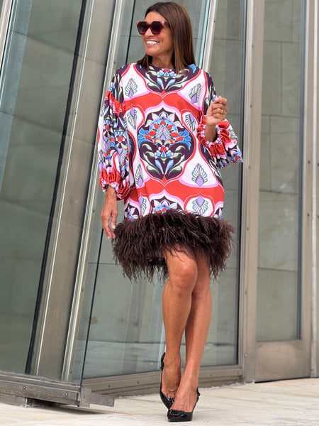 Dress Marcia Print Red
