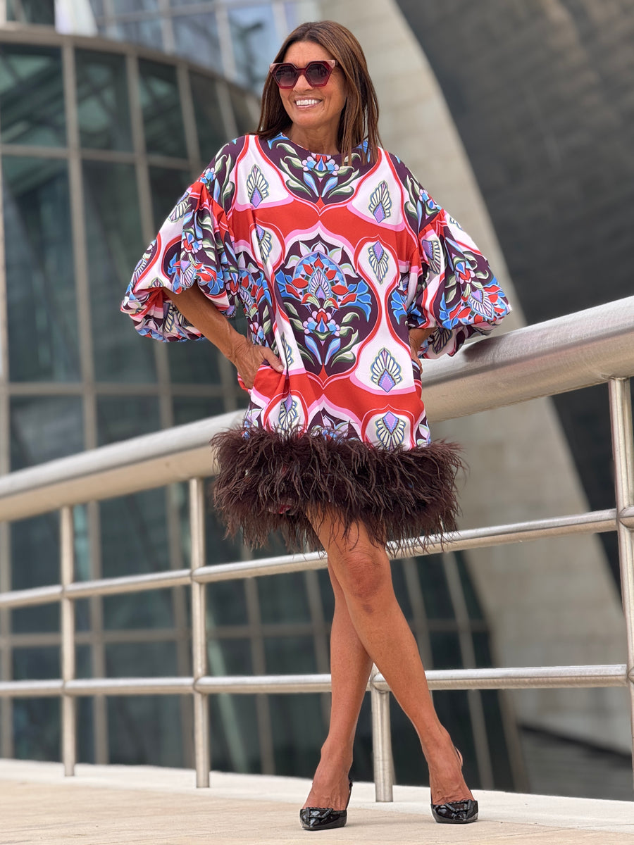 Dress Marcia Print Red