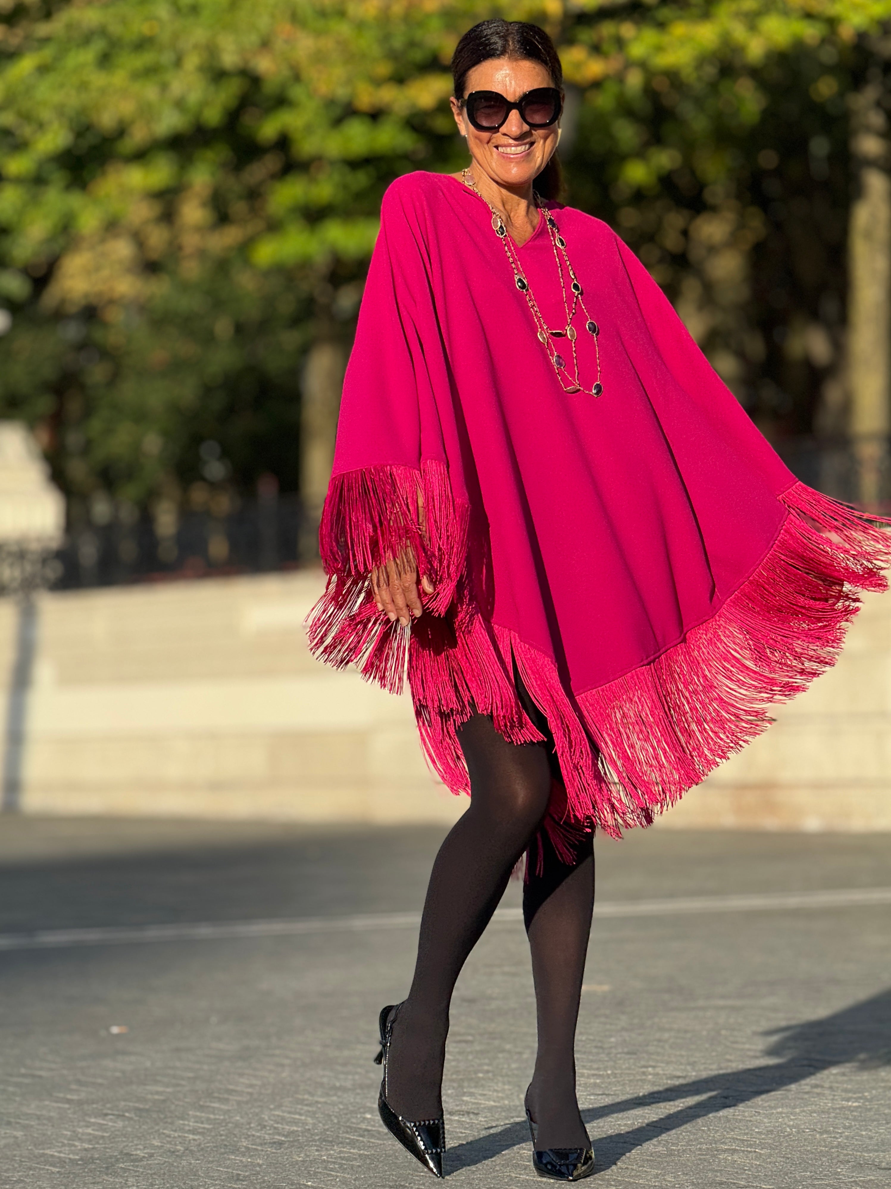 fringe pink dress PQ Swim Melissa making garment in a perfect blend of boldness and elegance Portia and Scarlett One Shoulder