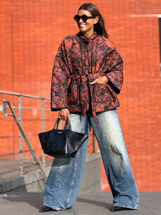 Manteau Gabrielle en Jacquard Matelassé