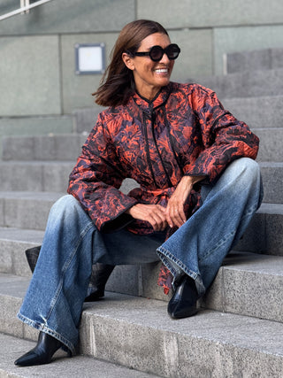 Manteau Gabrielle en Jacquard Matelassé