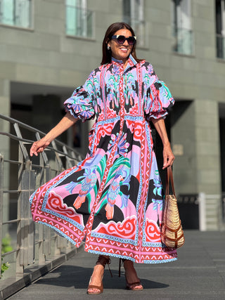 Dress Phoebe Print Black