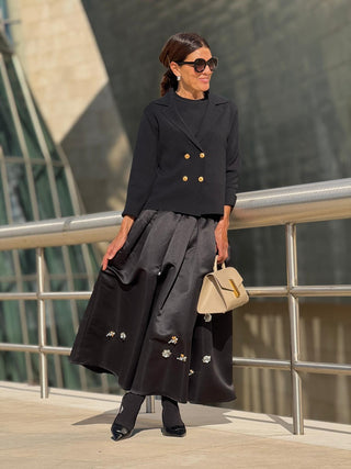 Knitted Cashmere Cardigan Joelle Black