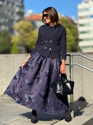 Knitted Cashmere Cardigan Joelle Navy