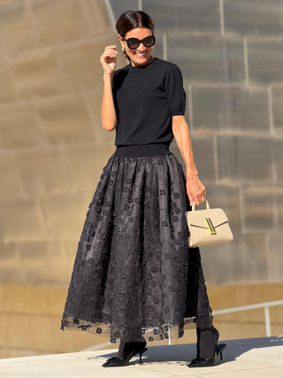 Short Sleeved Sweater Alexia Black