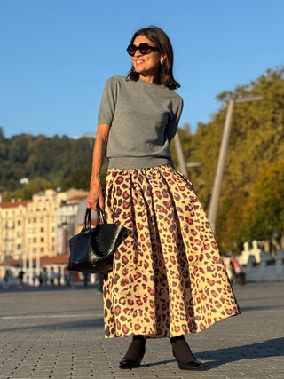 Short Sleeved Sweater Alexia Grey