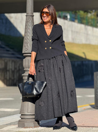 Knitted Cashmere Cardigan Joelle Black