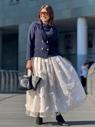 Knitted Cashmere Cardigan Joelle Navy