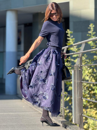 Short Sleeved Sweater Alexia Navy