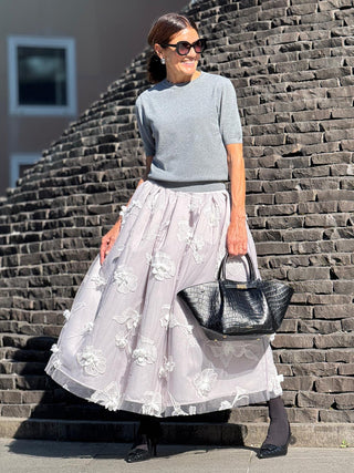 Short Sleeved Sweater Alexia Grey