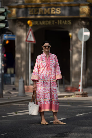 Dress Cassandra Print Pink