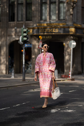 Dress Cassandra Print Pink
